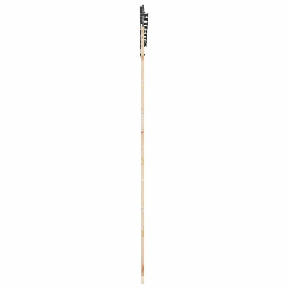Slankios durys 90 x 208 cm Pušies medienos masyvas Natūrali