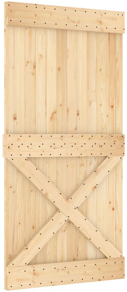 Slankios durys Natūrali ir Balta 100 x 210 cm