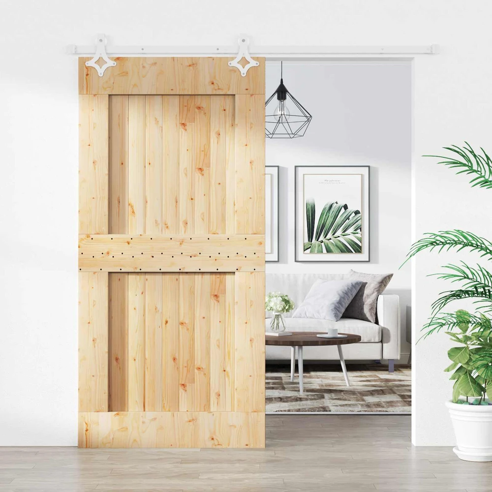 Slankios durys Natūrali ir Balta 100 x 210 cm