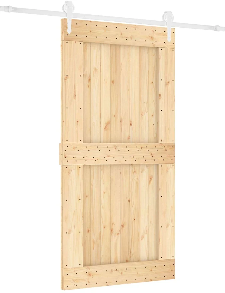 Slankios durys Natūrali ir Balta 100 x 210 cm