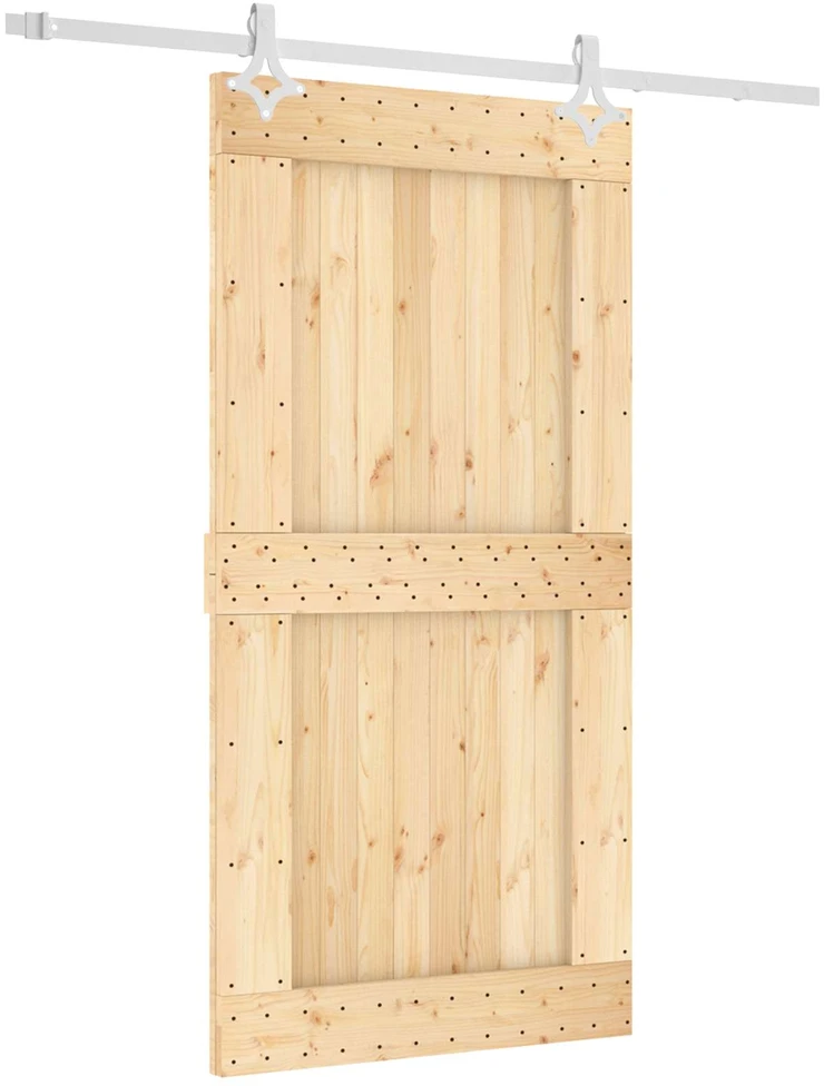 Slankios durys Natūrali ir Balta 100 x 210 cm
