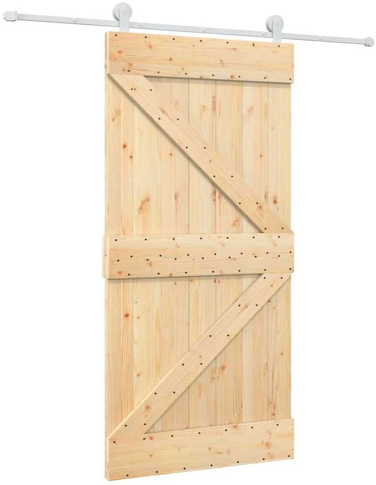 Slankios durys 100 x 210 cm Pušies medienos masyvas