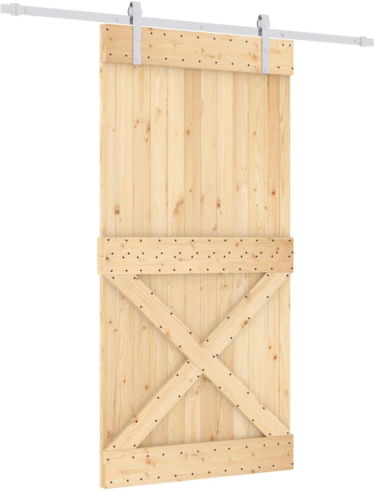 Slankios durys Natūrali ir Balta 100 x 210 cm