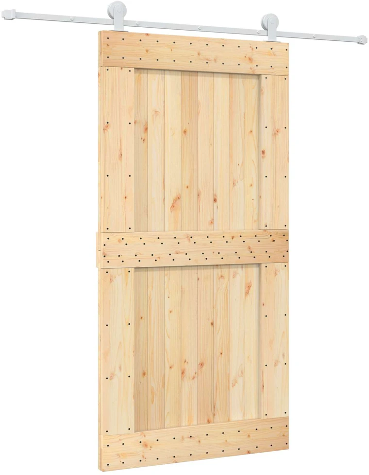 Slankios durys Natūrali ir Balta