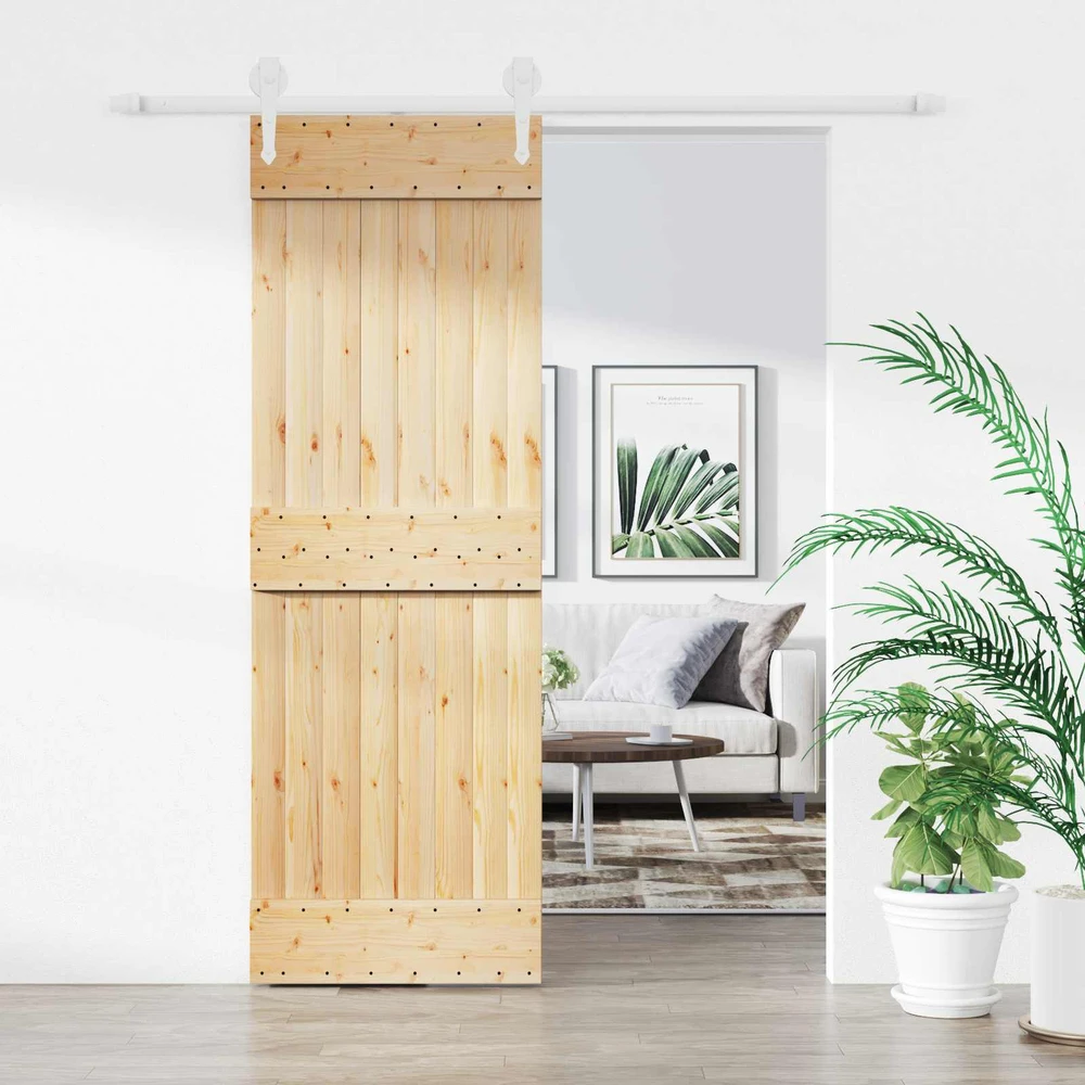 Slankios durys Natūrali ir Balta 70 x 210 cm