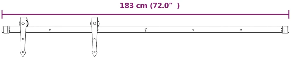 Slankios durys Natūrali ir Balta 70 x 210 cm