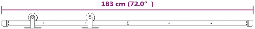 Slankios durys Natūrali ir Balta 70 x 210 cm