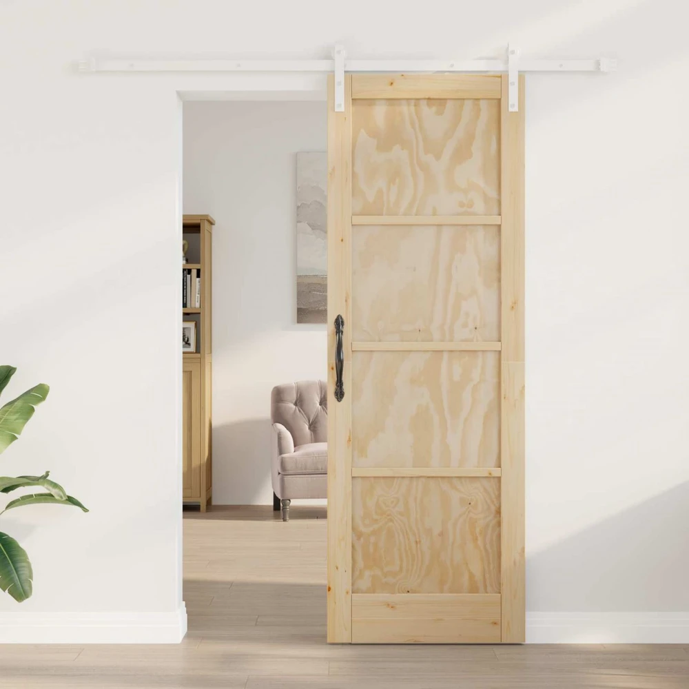 Slankios durys 73,5 x 211 cm Pušies medienos masyvas