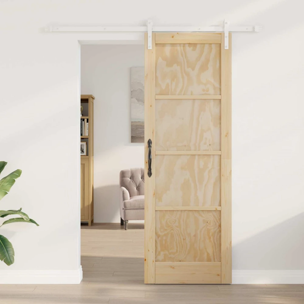 Slankios durys 73,5 x 211 cm Pušies medienos masyvas