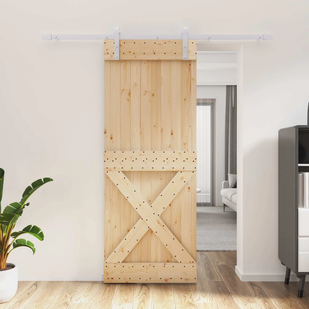 Slankios durys Natūrali ir Balta 80 x 210 cm
