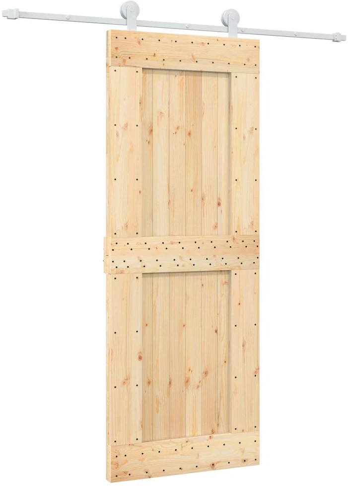 Slankios durys Natūrali ir Balta 80 x 210 cm