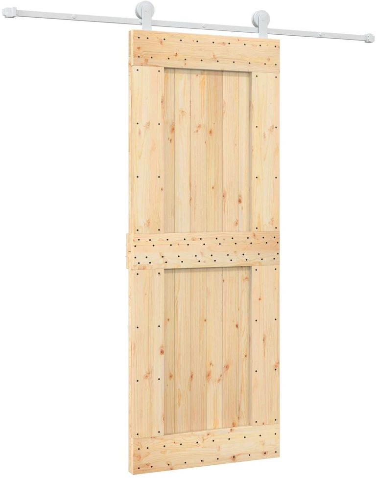 Slankios durys Natūrali ir Balta 80 x 210 cm