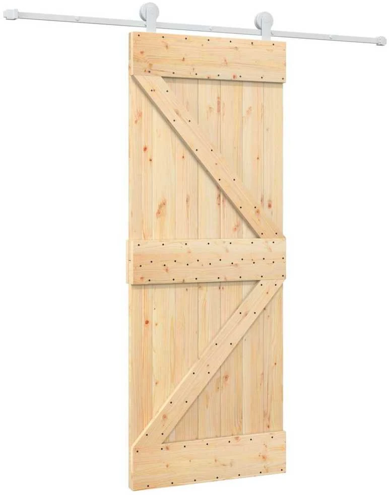 Slankios durys Natūrali ir Balta 80 x 210 cm