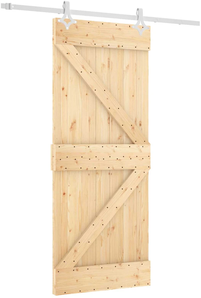 Slankios durys Natūrali ir Balta 85 x 210 cm