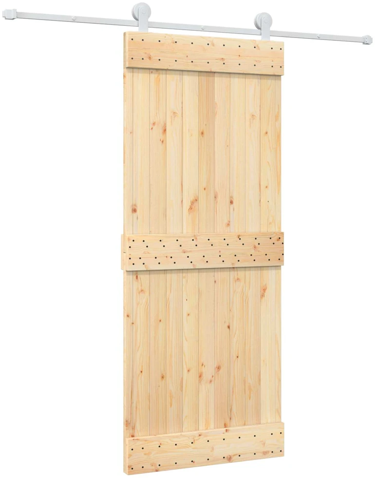 Slankios durys Natūrali ir Balta 85 x 210 cm