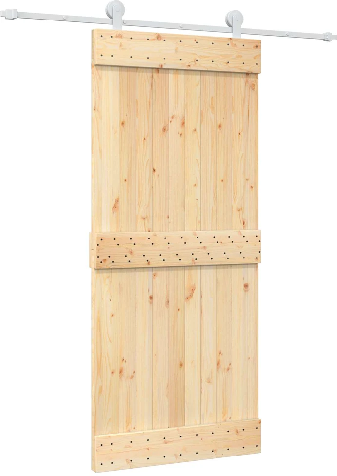 Slankios durys Natūrali ir Balta 90 x 210 cm