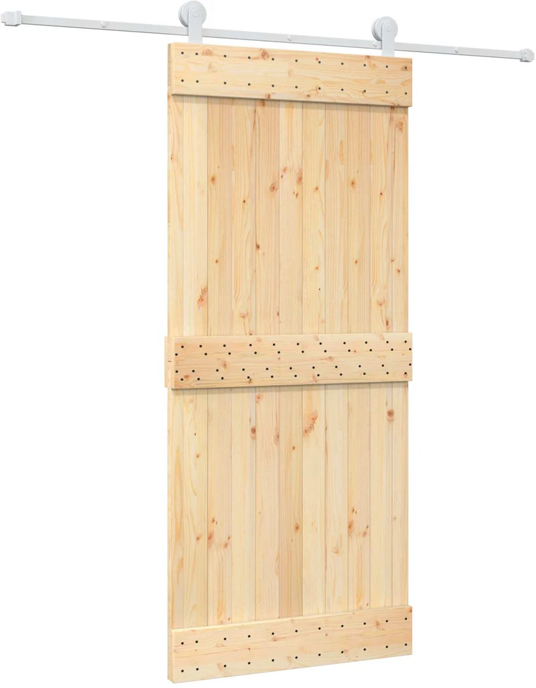 Slankios durys Natūrali ir Balta 90 x 210 cm