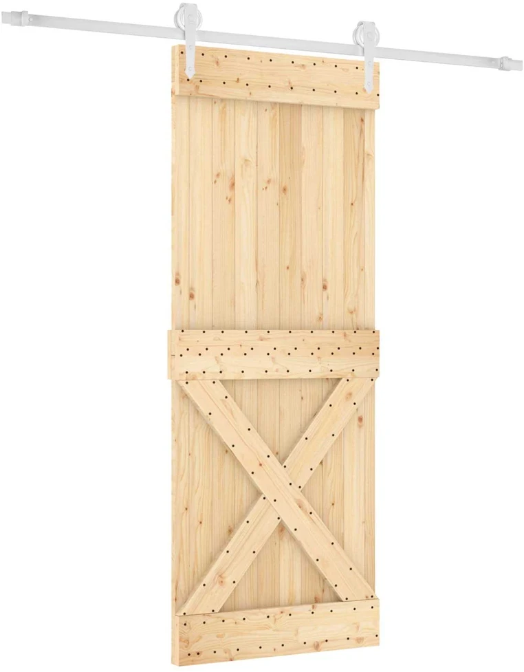 Slankios durys Natūrali ir Balta 90 x 210 cm