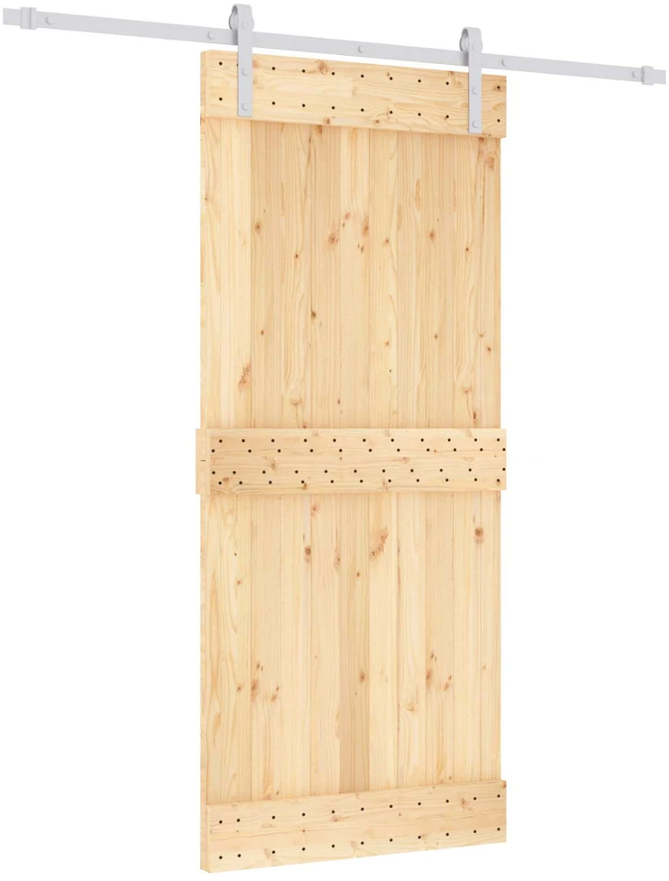 Slankios durys Natūrali ir Balta 90 x 210 cm