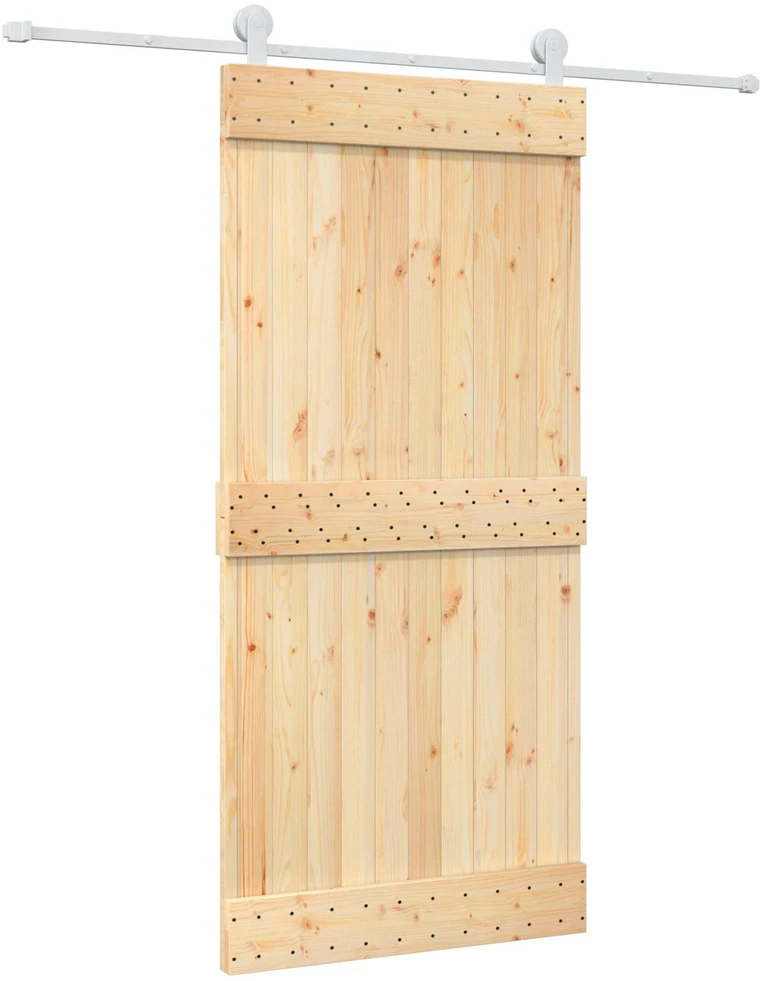 Slankios durys Natūrali ir Balta 95 x 210 cm