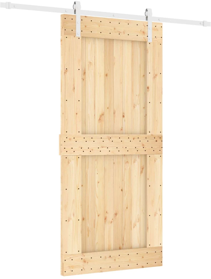 Slankios durys Natūrali ir Balta 95 x 210 cm