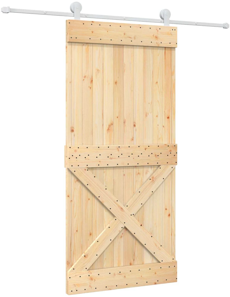 Slankios durys Natūrali ir Balta 95 x 210 cm