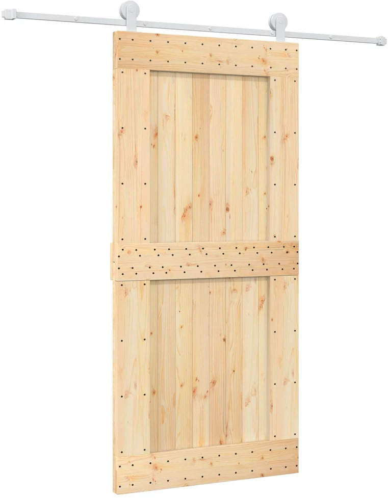 Slankios durys Natūrali ir Balta 95 x 210 cm