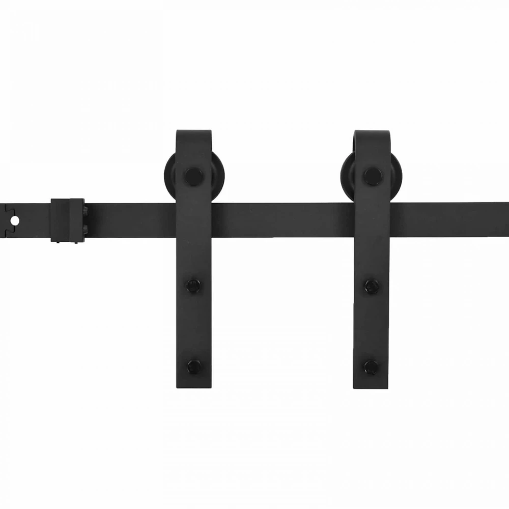 Slankios durys 100 x 210 cm Natūrali ir juoda