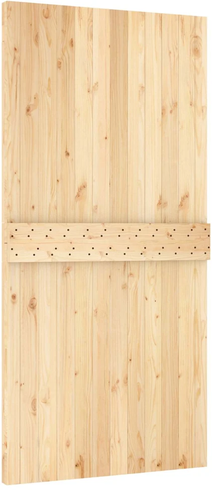 Slankios durys Natūrali ir juoda 100 x 210 cm