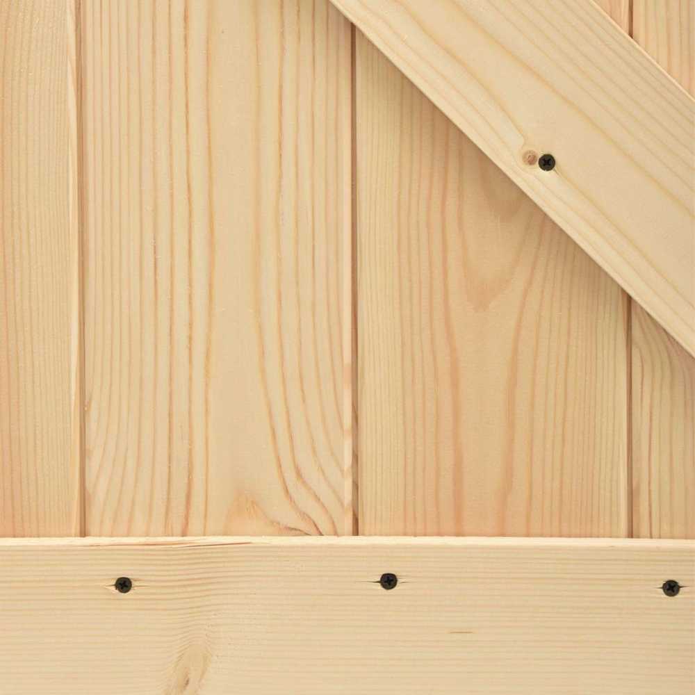 Slankios durys 100 x 210 cm Natūrali ir juoda