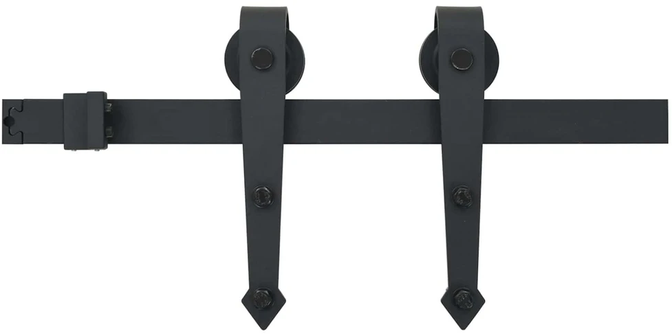 Slankios durys Natūrali ir juoda 100 x 210 cm
