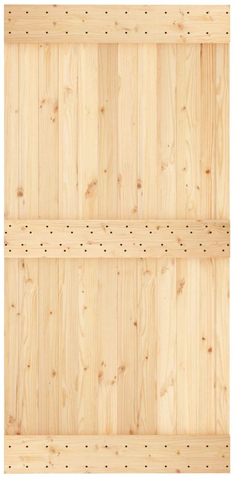 Slankios durys Natūrali ir juoda 100 x 210 cm