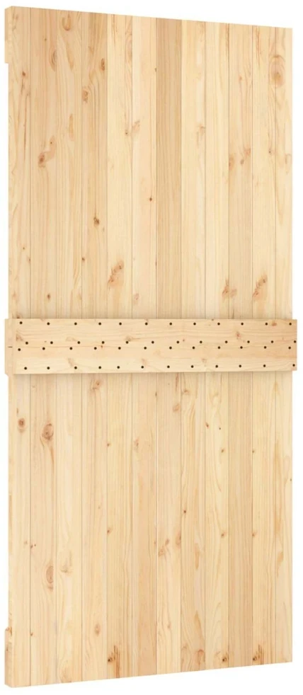 Slankios durys Natūrali ir juoda 100 x 210 cm