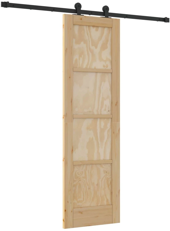 Slankios durys Natūrali ir juoda 61 x 198,5 cm
