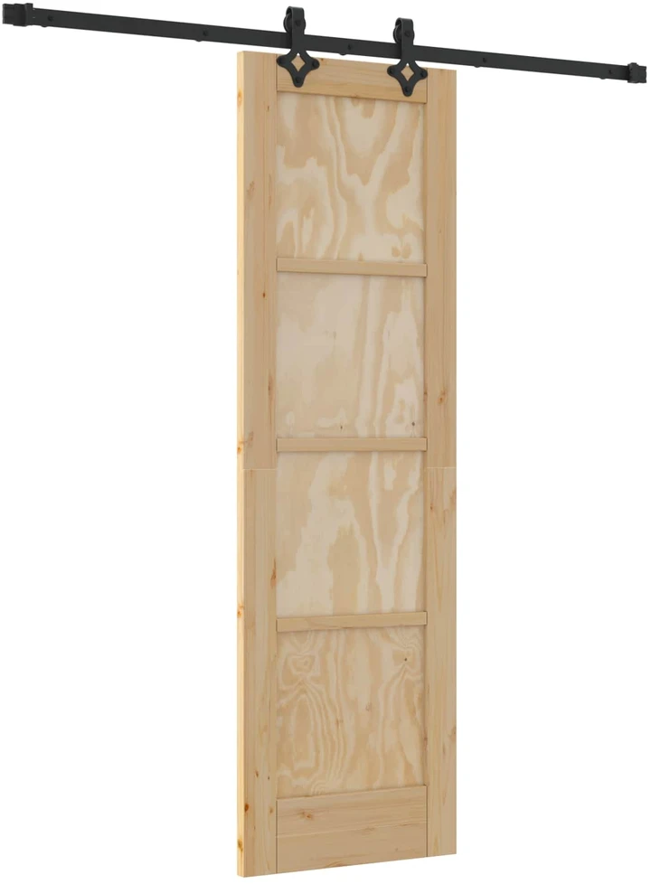 Slankios durys Natūrali ir juoda 61 x 198,5 cm