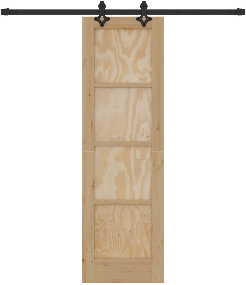 Slankios durys Natūrali ir juoda 61 x 198,5 cm