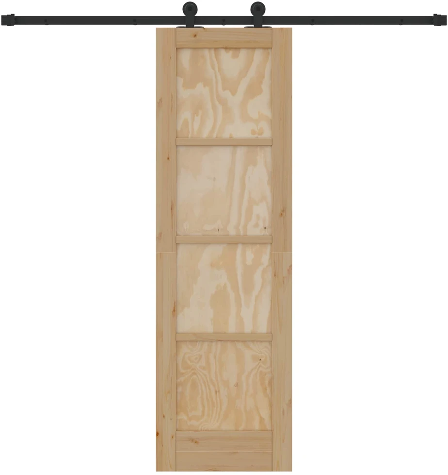 Slankios durys Natūrali ir juoda 61 x 198,5 cm