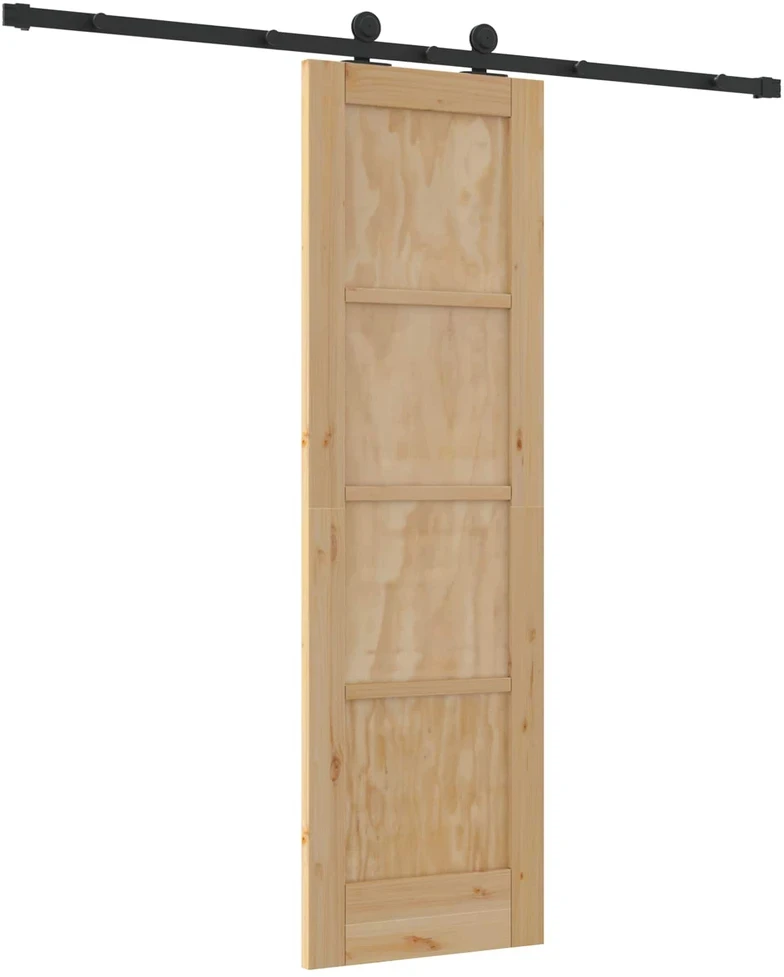 Slankios durys Natūrali ir juoda 61 x 198,5 cm