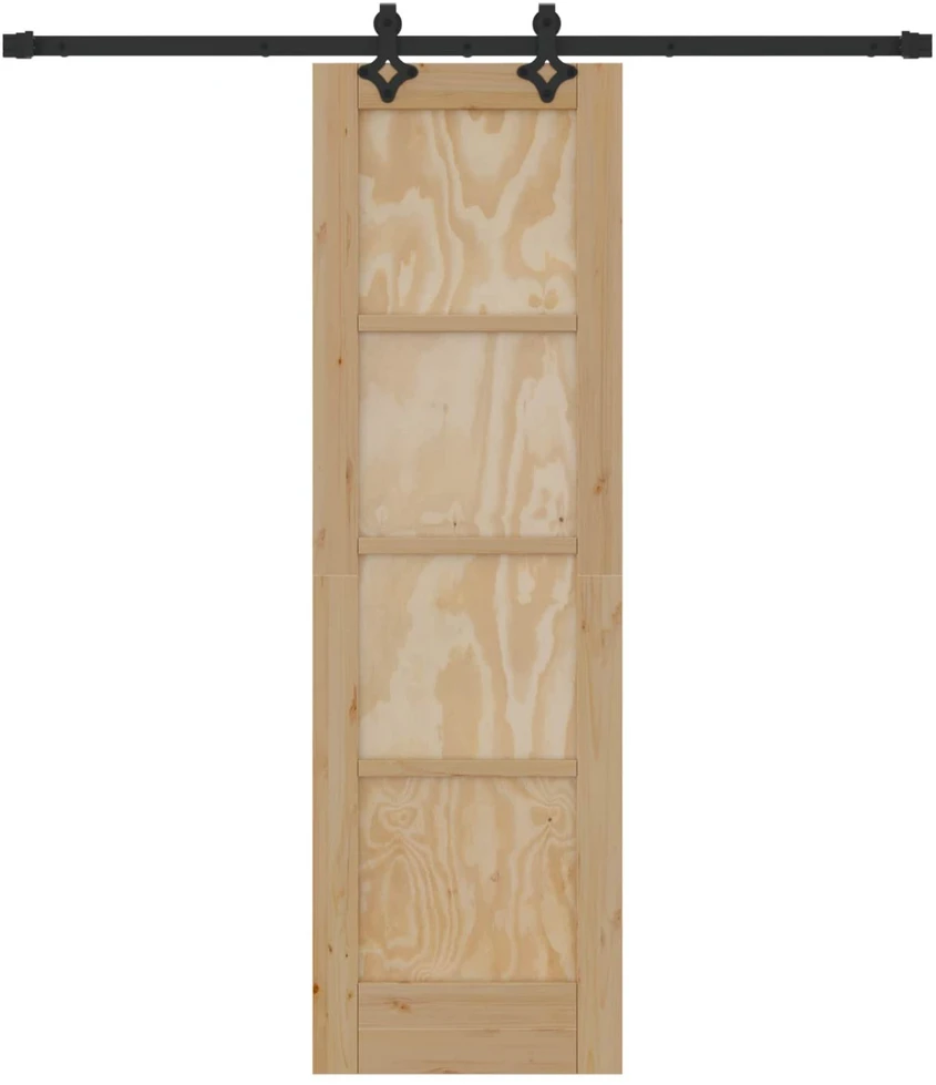 Slankios durys Natūrali ir juoda 61 x 198,5 cm