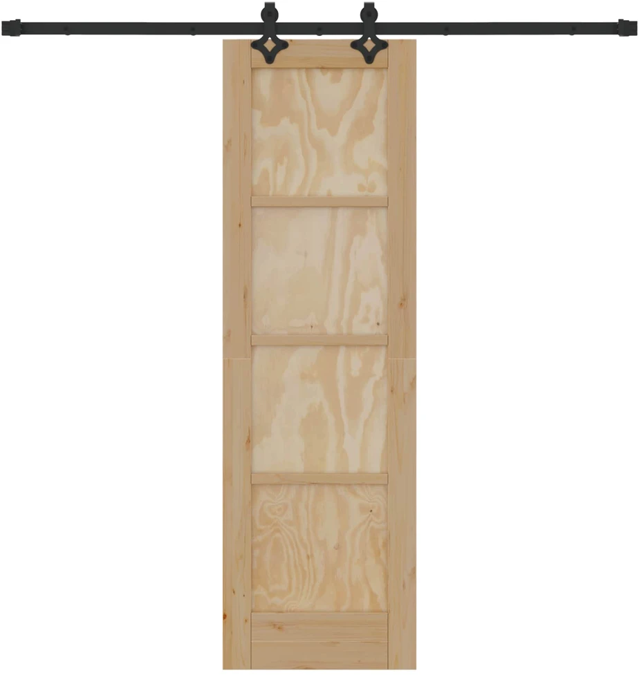 Slankios durys Natūrali ir juoda 61 x 198,5 cm