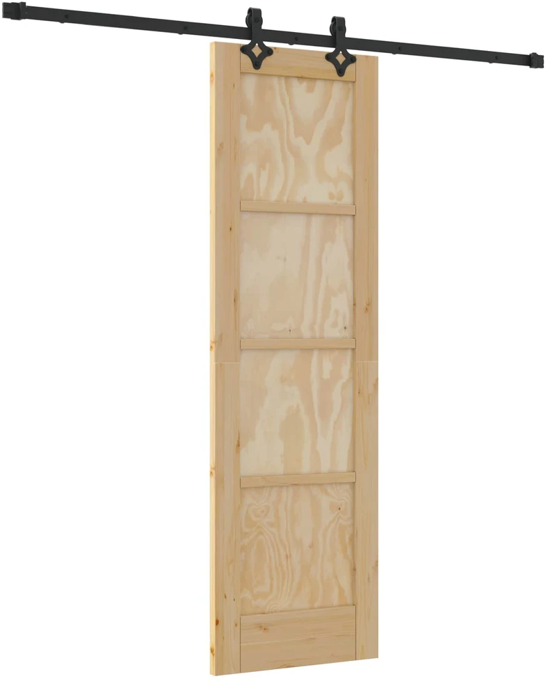 Slankios durys Natūrali ir juoda 61 x 198,5 cm