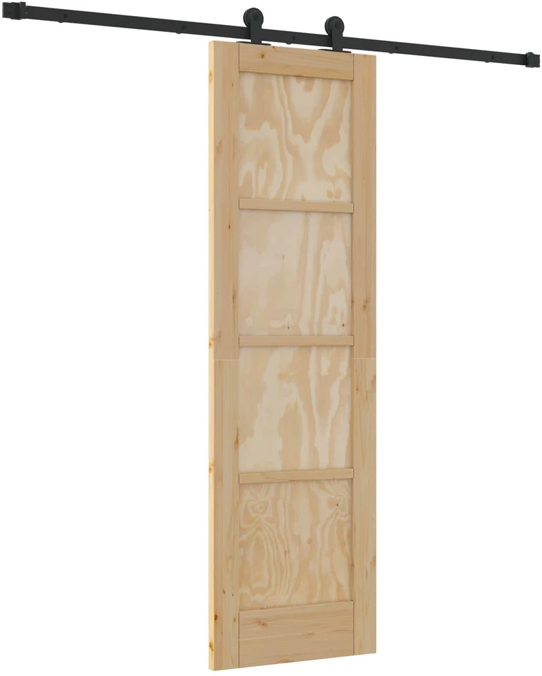 Slankios durys Natūrali ir juoda 61 x 198,5 cm