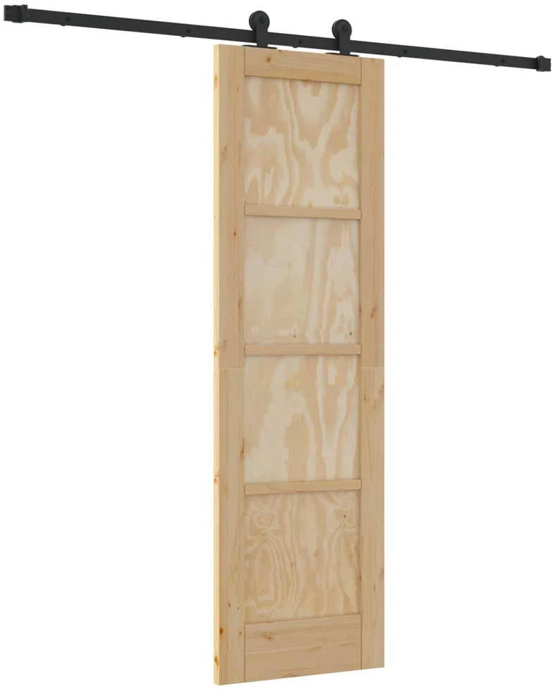 Slankios durys Natūrali ir juoda 61 x 198,5 cm