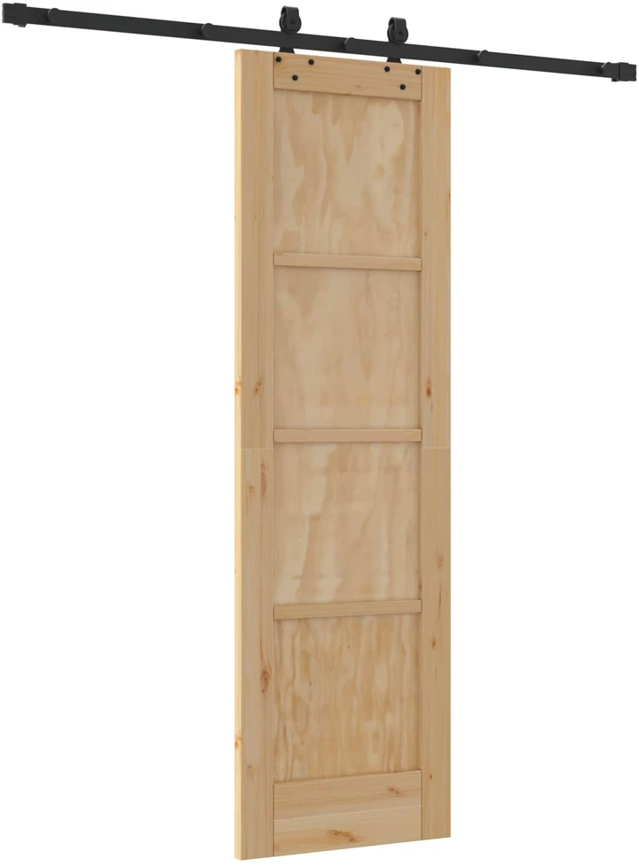 Slankios durys Natūrali ir juoda 61 x 198,5 cm