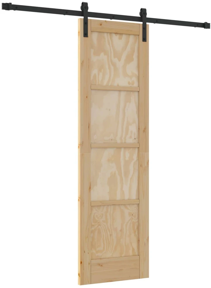 Slankios durys 61 x 198,5 cm Pušies medienos masyvas