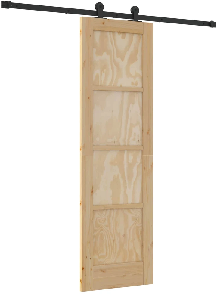 Slankios durys Natūrali ir juoda 61 x 198,5 cm