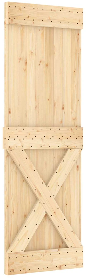 Slankios durys Natūrali ir juoda 70 x 210 cm