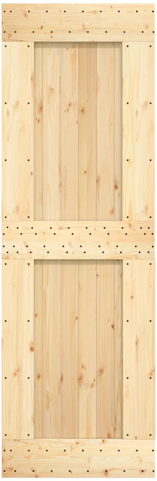 Slankios durys Natūrali ir juoda 70 x 210 cm