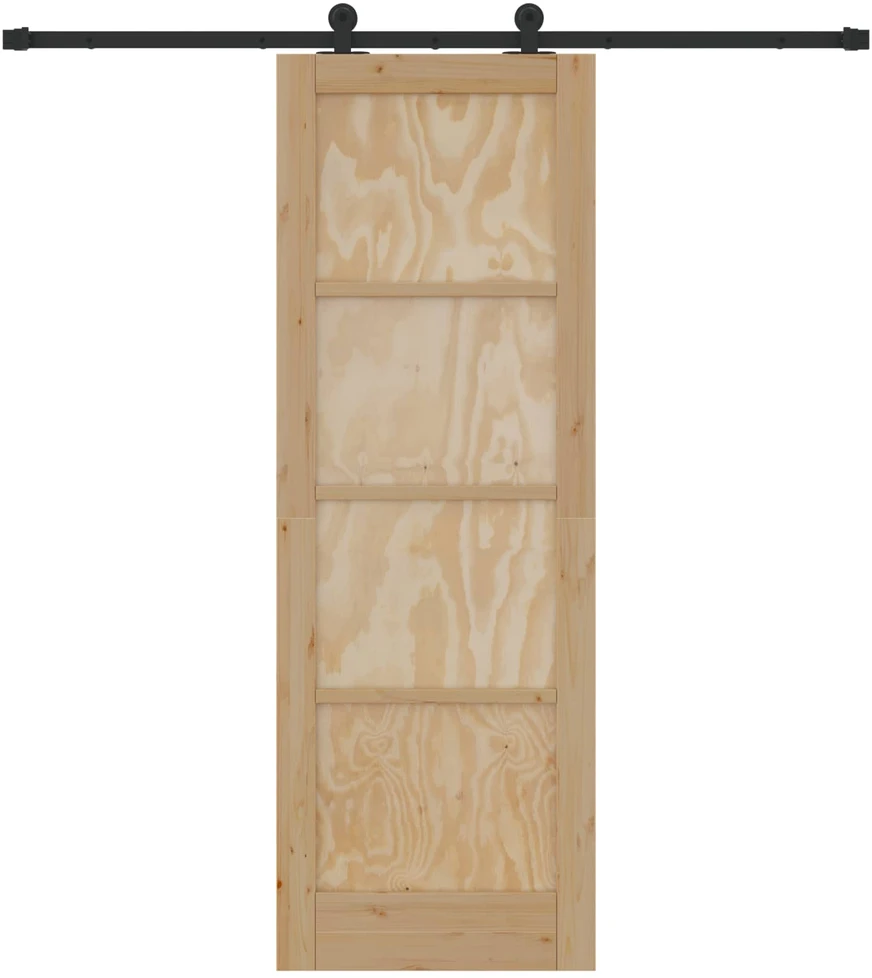 Slankios durys Natūrali ir juoda 73,5 x 211 cm