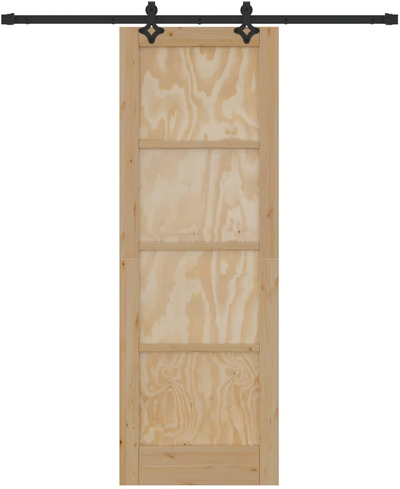 Slankios durys Natūrali ir juoda 73,5 x 211 cm